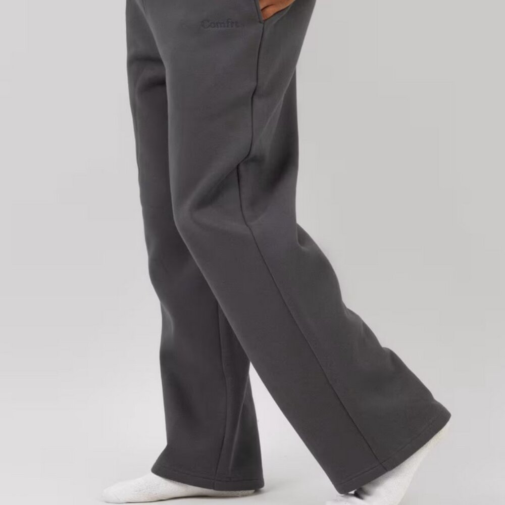 Comfrt Signature Straight Leg Sweatpants Size Small Steel Grey
